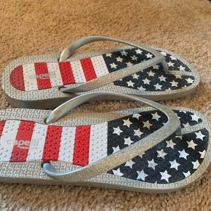 Fourth of July Flip flops